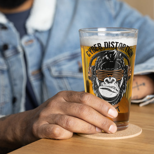 Cyber Distortion "Party Ape" Pint Glass